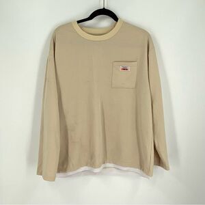 Manfinity Hypemode Men Pocket Letter Patched Combo Long Sleeve Tee size XL